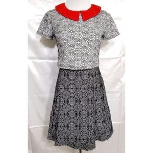 ATMOSPHERE PRIMARK Geometric Retro Peter Pan Dress